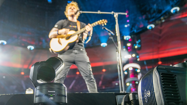 Groundbreaking Panasonic PTZ cameras used on Ed Sheeran Global Tour