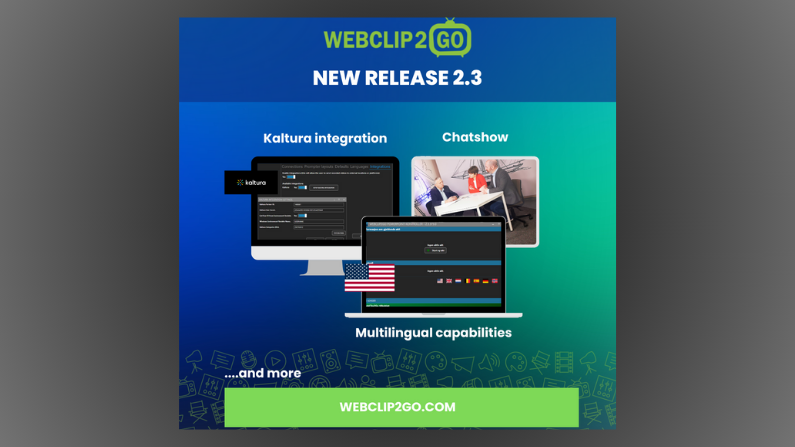 WebClip2Go to Launch Version 2.3 Release