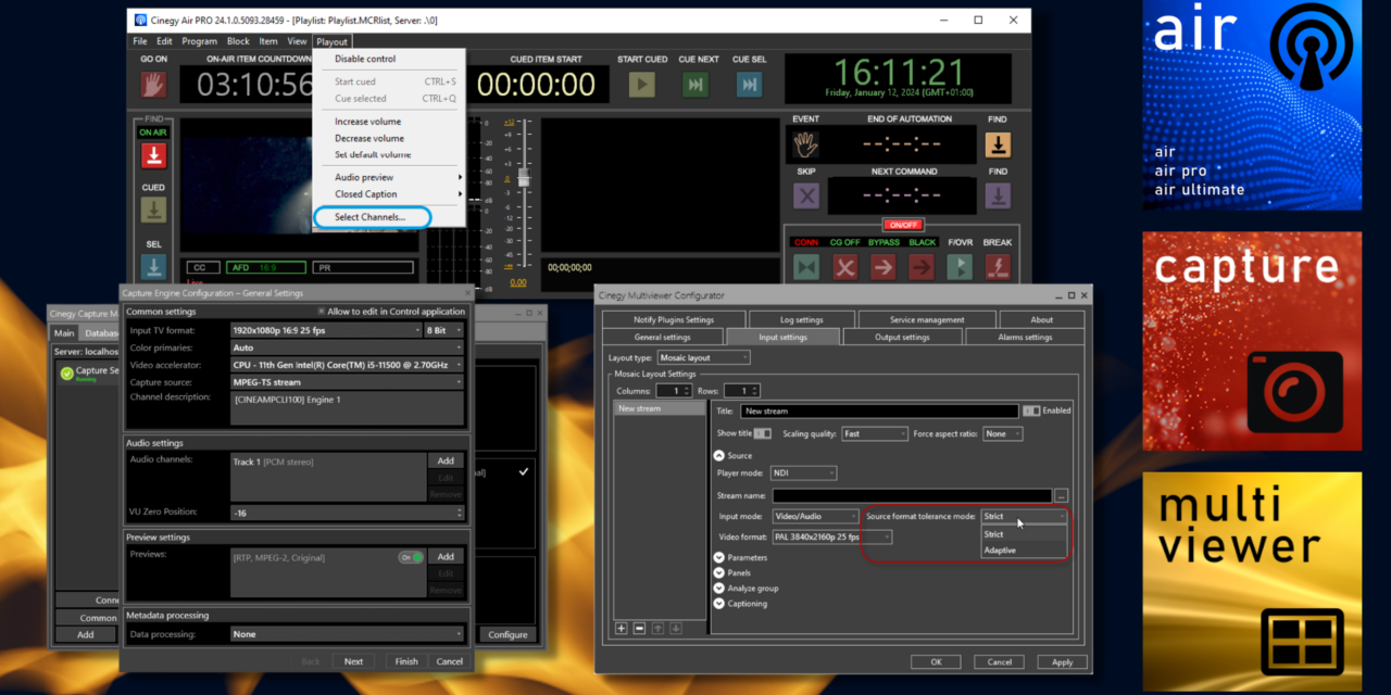 Cinegy demos exciting new ingest, playout and multiviewer features at NAB 2024