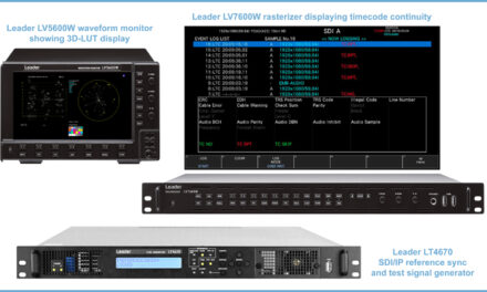 Leader Electronics Sustains Emphasis on Efficient SDI/IP Test & Measurement Transition at Broadcast Asia
