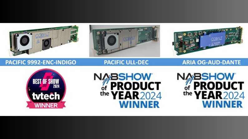 Cobalt Digital Receives Trifecta of Awards at NAB 2024