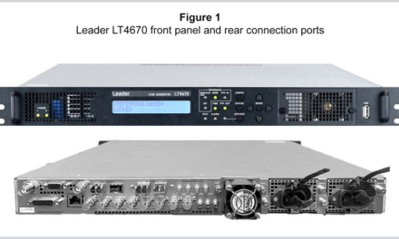 ON TIME AND IN SYNC: THE LEADER LT4670 SDI/IP SPG AND TEST SIGNAL GENERATOR by Steve Holmes*