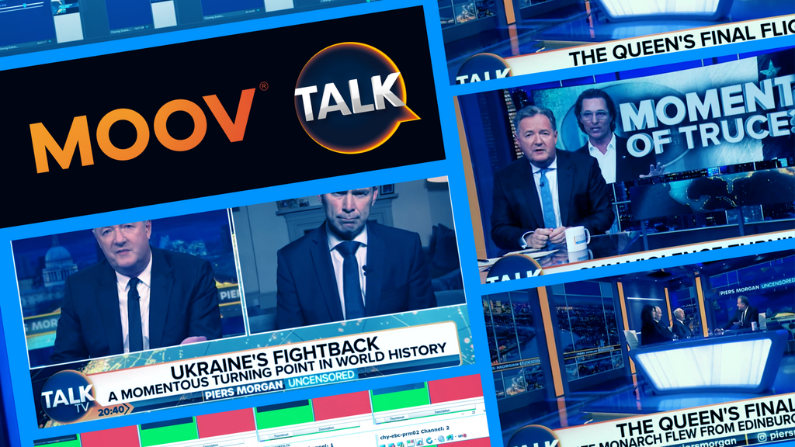 MOOV Implements LIVE Graphics and Video Walls for News UK’s Launch of Talk TV
