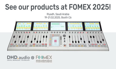 DHD to Demonstrate High-End RX2 and Compact TX2 Digital Audio Mixers at FOMEX 2025
