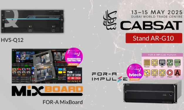 FOR-A Showcases Future-Defining Live Production Tools at CABSAT 2025