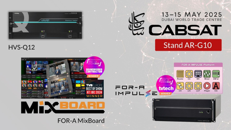 FOR-A Showcases Future-Defining Live Production Tools at CABSAT 2025